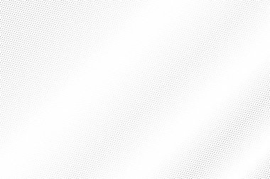 Siyah ve beyaz yarım ton vektör dokusu. Solmuş nokta gradyanı. Vintage efekt için soluk noktalı iş yüzeyi. Monokrom yarım ton arkaplan ya da üst kaplama. Deforme olmuş retro tasarım. Mürekkep nokta desen kartı