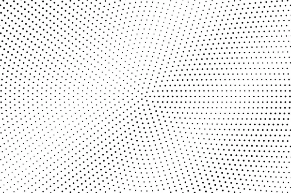 黒と白のハーフトーンベクトルテクスチャ 図の点線のグラデーション ヴィンテージ効果のための小さなドットワーク表面 モノクロームのハーフトーンの背景またはオーバーレイ 洗練されたレトロなデザイン インクドットテクスチャカード — ストックベクタ