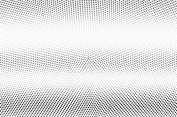 Black White Halftone Vector Texture Horizontal Dotted Gradient Faded Dotwork — Stock Vector