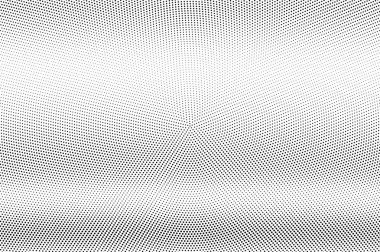 Siyah ve beyaz yarım ton vektör dokusu. Yatay noktalı gradyan. Vintage etkisi için mikro dotwork yüzeyi. Monokrom yarım ton kaplama. Geçmiş zamanda delinmiş. Mürekkep nokta desen kartı