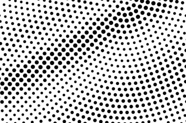 Beyaz yarım ton vektör dokusunda siyah. Çapraz nokta gradyanı. Vintage efekt için büyük boy dotwork yüzeyi. Monokrom yarım ton kaplama. Geçmiş zamanda delinmiş. Mürekkep nokta desen kartı