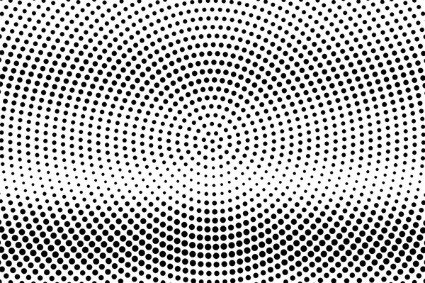Siyah ve beyaz yarım ton vektör dokusu. Pürüzlü yatay nokta gradyanı. Vintage efekt için büyük boy dotwork yüzeyi. Monokrom yarım ton kaplama. Geçmiş zamanda delinmiş. Mürekkep nokta desen kartı