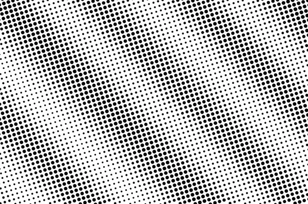 Zwart Witte Halftoon Vector Textuur Diagonale Stippelgradiënt Stoer Dotwork Oppervlak — Stockvector