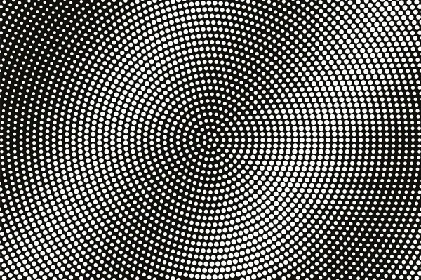 Siyah yarım ton vektör dokusunda beyaz nokta. Çapraz nokta gradyanı. Vintage etkisi için yoğunlaştırılmış dotwork yüzeyi. Monokrom yarım ton kaplama. Geçmiş zamanda delinmiş. Mürekkep nokta desen kartı