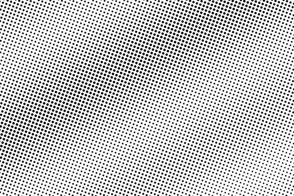 黑白半色调矢量纹理 数码流行艺术背景 平滑对角线斜度对年份效果的影响 单色半色调覆盖 透平的表面 油墨网点纹理卡 — 图库矢量图片