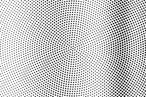 黒と白の中心のハーフトーンベクトルテクスチャ デジタルポップアートの背景 ヴィンテージ効果のための垂直ドットワークグラデーション モノクロームのハーフトーンオーバーレイ 穿孔表面 インクドットテクスチャカード — ストックベクタ