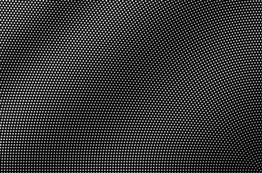 Siyah arka planda beyaz noktalar. İnce yarım ton vektör dokusu. Vintage etkisi için çapraz nokta gradyanı. Monokrom yarım ton kaplama. Yüzeyde delik var. Pop sanat tarzı nokta desen kartı