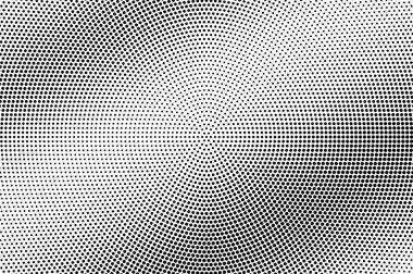 Beyaz yarım ton vektör dokusunda siyah. Grunge yüzeyi delmiş. Çapraz nokta gradyanı. Dijital pop sanat geçmişi. Klasik efekt için tek renk yarım ton örtüsü. Siyah mürekkep nokta çizgi film dokusu