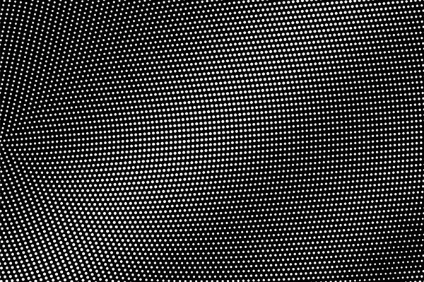 Siyah arka planda beyaz noktalar. Radyal yarım ton vektör dokusu. İnce nokta gradyanı. Klasik efekt için tek renk yarım ton örtüsü. Yüzeyde delik var. Pop sanat tarzı nokta desen kartı