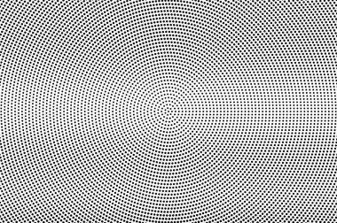 Beyaz arka planda siyah noktalar. Pürüzsüz delikli yüzey. Gri yarım ton vektör doku. Yatay dotwork gradyan. Tek renkli yarı ton kaplaması vintage tasarımı için. Pop sanat tarzı nokta doku kartı