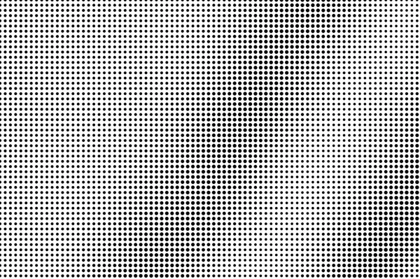 Black Dots White Background Smooth Perforated Surface Regular Halftone Vector — Stock Vector