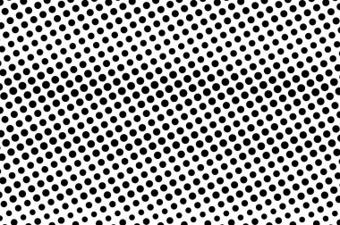 Beyaz arka planda siyah noktalar. Grunge delikli yüzey. Yarım ton vektör doku kaba. Yatay dotwork gradyan. Tek renkli yarı ton kaplaması vintage tasarımı için. Pop sanat tarzı nokta doku kartı