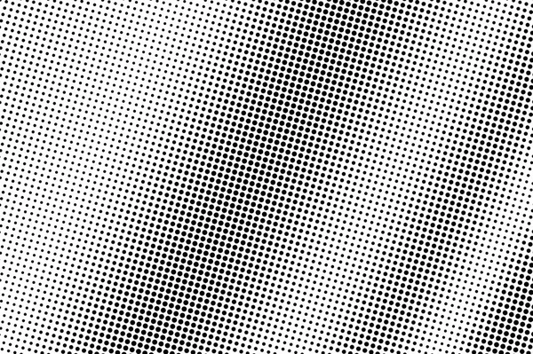 Black Dots White Background Smooth Perforated Surface Centered Halftone Vector — Stock Vector