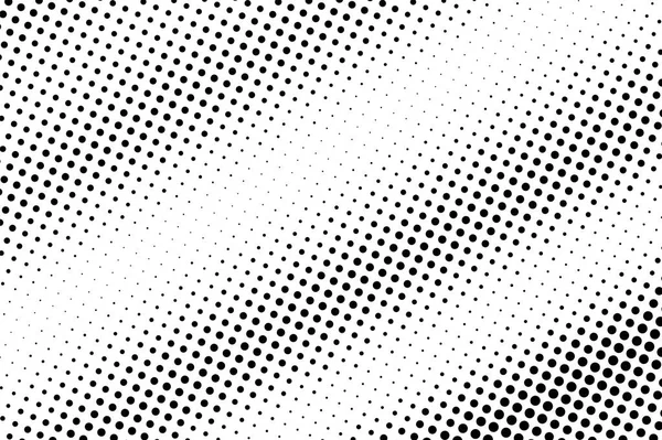 Fond vectoriel demi-teinte noir et blanc. Gradient de points diagonaux. Surface de travail à points contrastés . — Image vectorielle