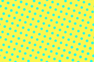 Sarı mavi renk yarım ton vektör arkaplan. Yarım tonluk ince bir doku. Sıradan bir süs eşyası. Canlı noktalı yarım ton