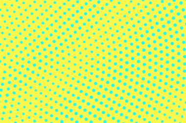 Sarı yeşil renk yarı ton vektör arka plan. Radyal yarı ton dokusu. Seyrek nokta lı degrade. Canlı noktalı yarı ton