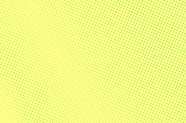 Sarı yeşil yarı ton vektör arka plan. Mikro yarı ton dokusu. Seyrek nokta lı degrade. Canlı noktalı yarı ton