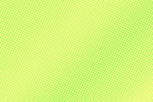 Amarillo verde medio tono vector de fondo. Pequeña textura de medio tono. Gradiente de punto de neón. Medio tono punteado vibrante — Archivo Imágenes Vectoriales