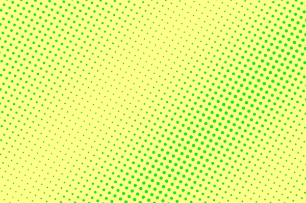 Fond vectoriel jaune vert demi-teinte. Texture contrastée demi-teinte. Gradient néon. Mi-teinte pointillée vibrante — Image vectorielle