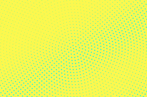 Fond vectoriel demi-teinte jaune bleu. Texture décolorée demi-teinte. Gradient de points en diagonale. Mi-teinte pointillée vibrante — Image vectorielle
