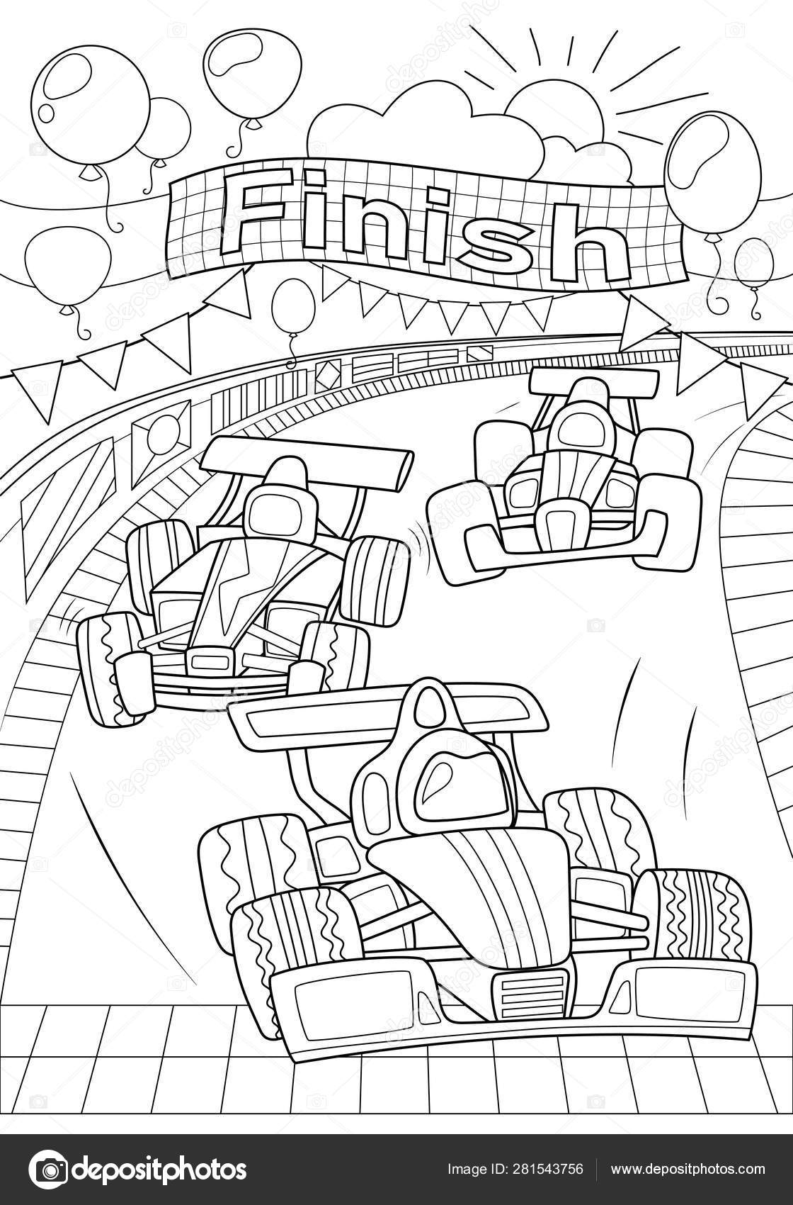 Speed Racer coloring picture