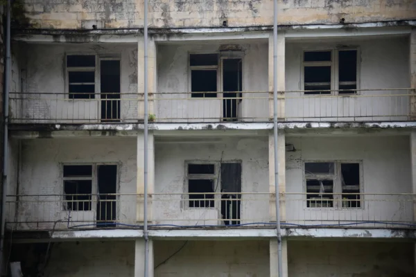 Textura Uma Casa Abandonada Ruínas — Fotografia de Stock