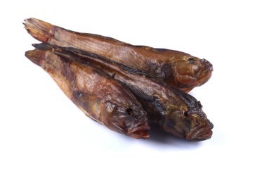 Beyaz arka planda üç denizci Goby (izole edilmiş))