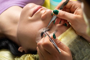 Ana istemciye büyük renkli kirpikler oluşturur. Hazırlık