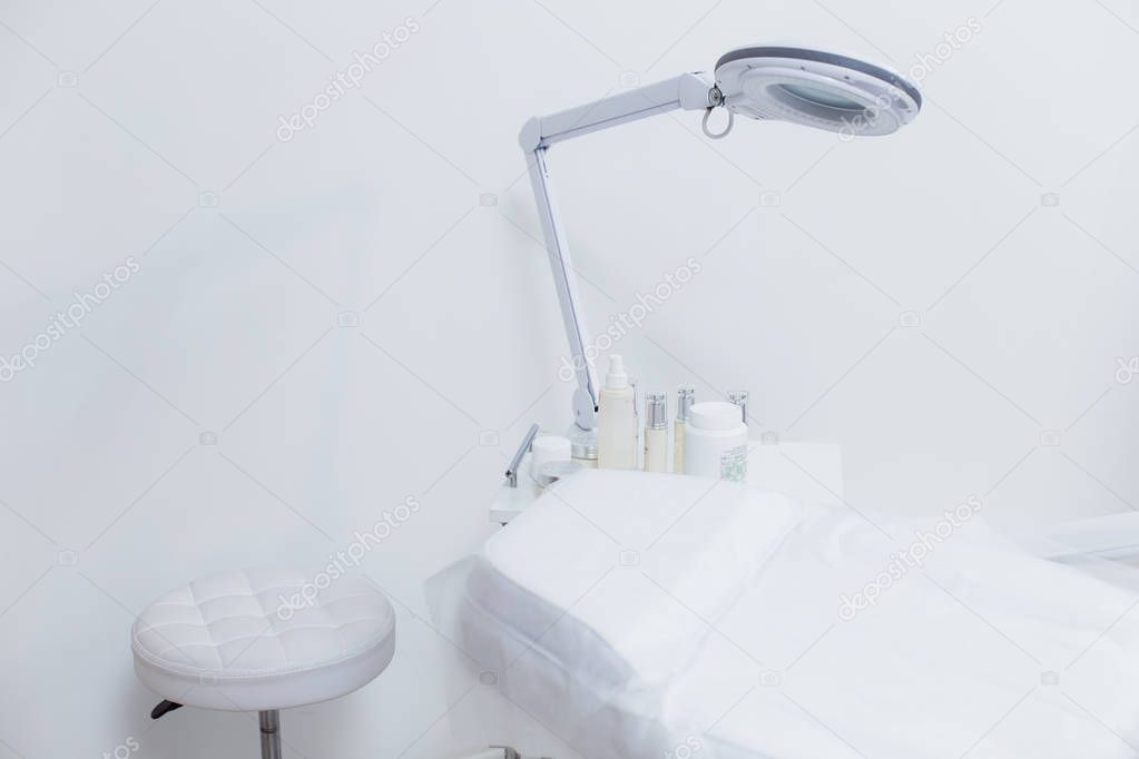 The procedure Cabinet in the beauty salon on a white background