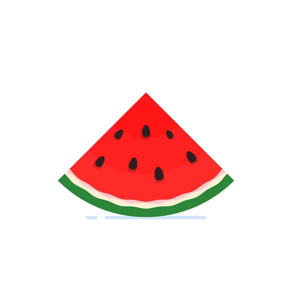 Vattenmelon-ikonen i en platt stil — Stock vektor