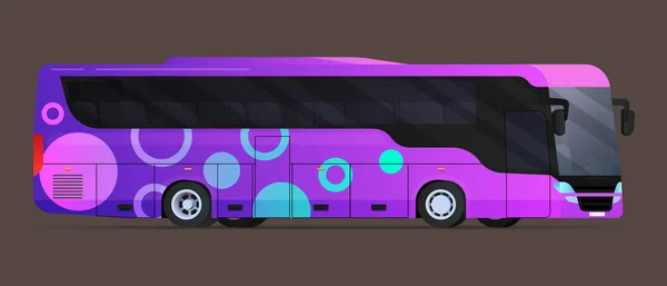 Big tour bus. Flat vector illustration