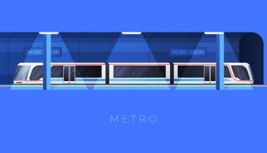 Metro tren vektör çizim