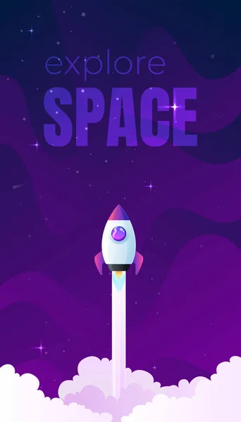 evren. alanı. uzay yolculuğu. Tasarım. vektör çizim