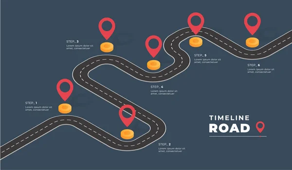 İzometrik navigasyon harita Infographic. Yoldayım. Vektör çizim.