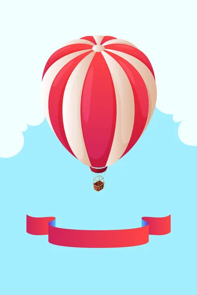 Izometrikus hőlégballon — Stock Vector