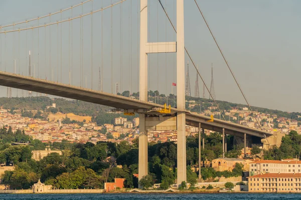 Atemberaubender Blick Auf Die Bosporus Brücke Bei Istanbul Türkei — Stockfoto