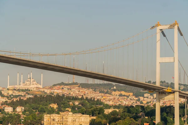 Потрясающий Вид Босфорский Мост Стамбуле Турция — стоковое фото
