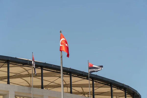 Türk bayrağı ve Beşiktaş bayrakları