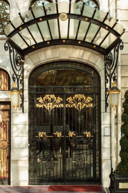 Güzel şık kapıya ayrıntıları