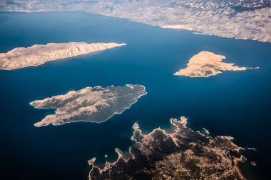 Hırvatistan Adaları havadan görünümü