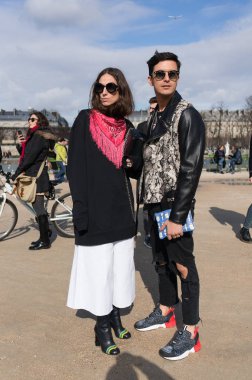 Paris, Fransa, Mart 2016: Paris moda haftası
