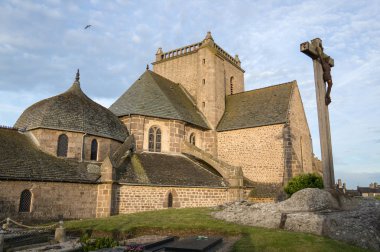 17. yüzyıl Kilisesi Saint Nicolas, Barfleur, Cotentin Yarımadası, Basse-Normandie, Fransa