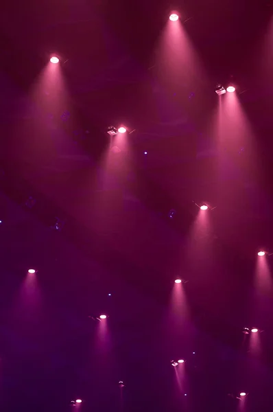 Işıklar Smog Bir Konser Boyunca — Stok fotoğraf