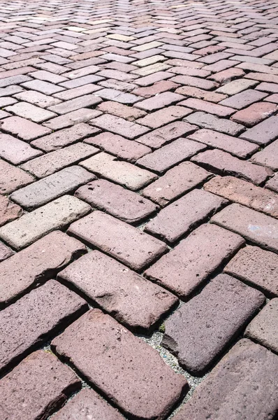 Brick Road Ytstruktur Volendam Nederländerna — Stockfoto