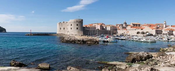 Puerto Del Casco Antiguo Dubrovnik Croacia — Foto de Stock