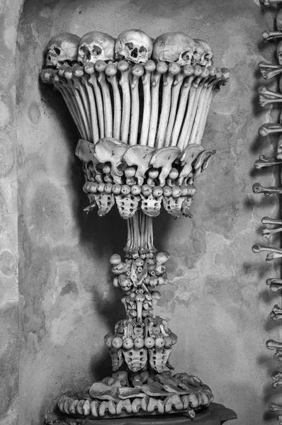Kutna Hora Czech Republic February 2015 Art Work Made Bones — Stock Photo, Image