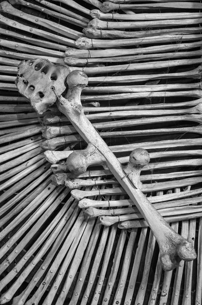 Kutna Hora Czech Republic Feb 2015 Art Work Made Bones — стоковое фото