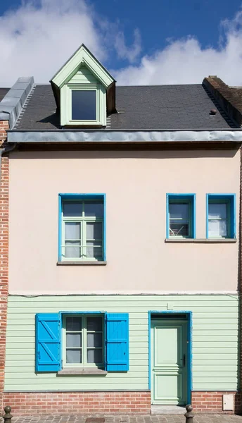 Colorful House Facade Canal Saint Leu Amiens France — Stock Photo, Image