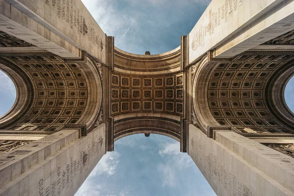 Arco Trionfo Dell Etoile Uno Dei Monumenti Più Famosi Parigi — Foto Stock