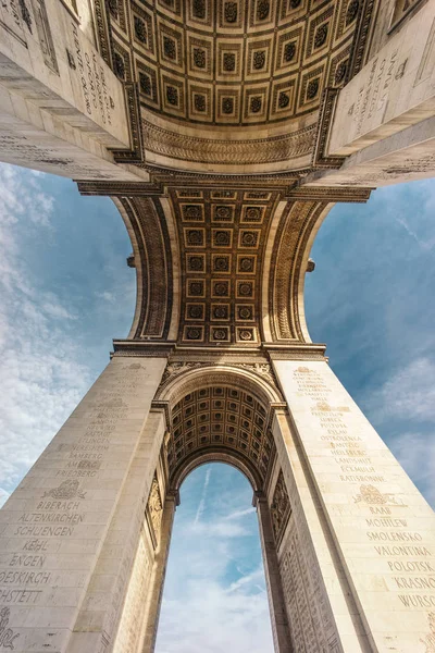 Arco Trionfo Dell Etoile Uno Dei Monumenti Più Famosi Parigi — Foto Stock